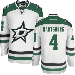 Craig Hartsburg Reebok Dallas Stars Authentic White Away NHL Jersey