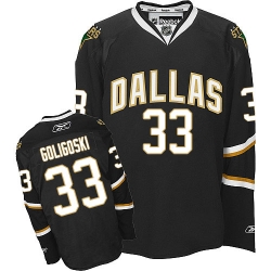 Alex Goligoski Reebok Dallas Stars Authentic Black NHL Jersey