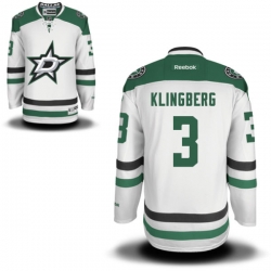 John Klingberg Reebok Dallas Stars Premier White Away Jersey