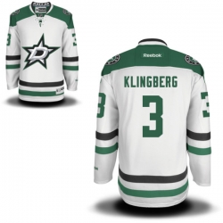 John Klingberg Reebok Dallas Stars Authentic White Away Jersey