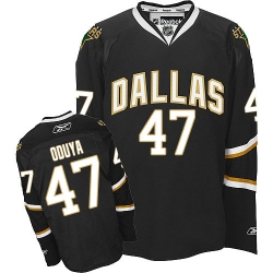 Johnny Oduya Reebok Dallas Stars Authentic Black NHL Jersey