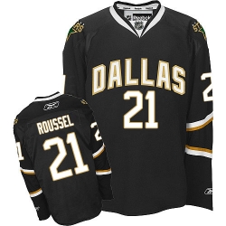 Antoine Roussel Reebok Dallas Stars Authentic Black NHL Jersey