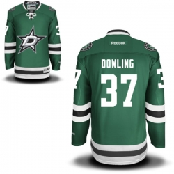 Justin Dowling Reebok Dallas Stars Authentic Green Home Jersey