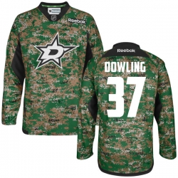 Justin Dowling Youth Reebok Dallas Stars Authentic Camo Digital Veteran's Day Practice Jersey