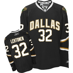 Kari Lehtonen Reebok Dallas Stars Authentic Black NHL Jersey