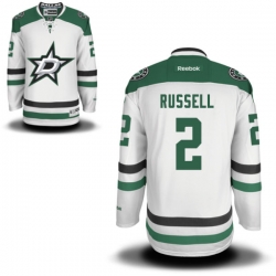 Kris Russell Youth Reebok Dallas Stars Authentic White Away Jersey
