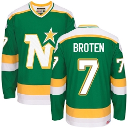 Neal Broten CCM Dallas Stars Premier Green Throwback NHL Jersey
