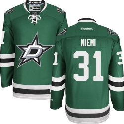 Antti Niemi Youth Reebok Dallas Stars Authentic Green Home NHL Jersey