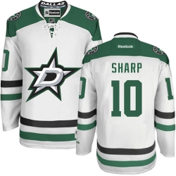 Patrick Sharp Reebok Dallas Stars Premier White Away NHL Jersey