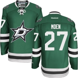 Travis Moen Reebok Dallas Stars Authentic Green Home NHL Jersey