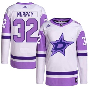 Matt Murray Youth Adidas Dallas Stars Authentic White/Purple Hockey Fights Cancer Primegreen Jersey