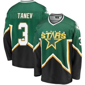 Chris Tanev Men's Fanatics Branded Dallas Stars Premier Green/Black Breakaway Kelly Heritage Jersey