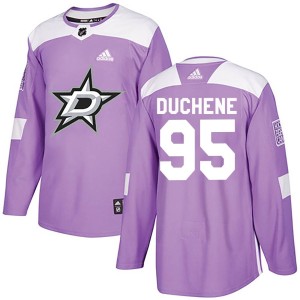 Matt Duchene Men's Adidas Dallas Stars Authentic Purple Fights Cancer Practice Jersey