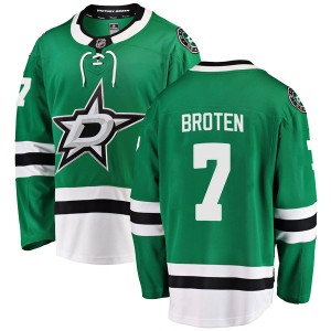 Neal Broten Men's Fanatics Branded Dallas Stars Breakaway Green Home Jersey