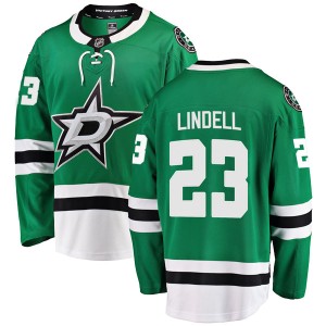 Esa Lindell Men's Fanatics Branded Dallas Stars Breakaway Green Home Jersey