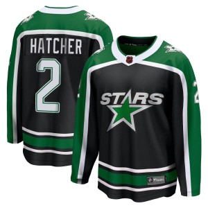 Derian Hatcher Men's Fanatics Branded Dallas Stars Breakaway Black Special Edition 2.0 Jersey