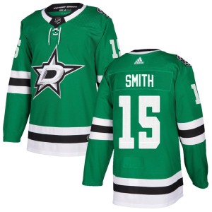 Craig Smith Men's Adidas Dallas Stars Authentic Green Home Jersey