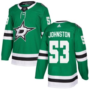 Wyatt Johnston Men's Adidas Dallas Stars Authentic Green Home Jersey