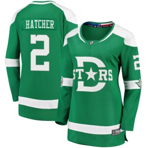 Derian Hatcher Women's Fanatics Branded Dallas Stars Breakaway Green 2020 Winter Classic Jersey