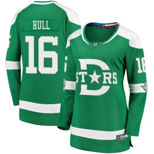 Brett Hull Women's Fanatics Branded Dallas Stars Breakaway Green 2020 Winter Classic Jersey