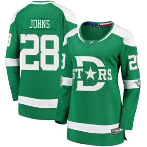 Stephen Johns Women's Fanatics Branded Dallas Stars Breakaway Green 2020 Winter Classic Jersey