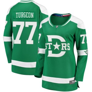 Pierre Turgeon Women's Fanatics Branded Dallas Stars Breakaway Green 2020 Winter Classic Jersey