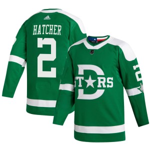 Derian Hatcher Youth Adidas Dallas Stars Authentic Green 2020 Winter Classic Jersey