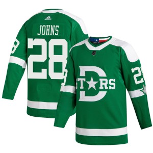 Stephen Johns Youth Adidas Dallas Stars Authentic Green 2020 Winter Classic Jersey