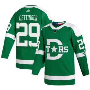 Jake Oettinger Youth Adidas Dallas Stars Authentic Green ized 2020 Winter Classic Player Jersey