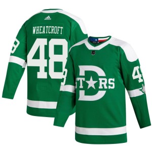 Chase Wheatcroft Youth Adidas Dallas Stars Authentic Green 2020 Winter Classic Player Jersey