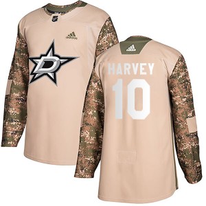 Todd Harvey Youth Adidas Dallas Stars Authentic Camo Veterans Day Practice Jersey