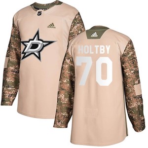 Braden Holtby Youth Adidas Dallas Stars Authentic Camo Veterans Day Practice Jersey
