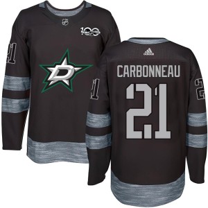 Guy Carbonneau Youth Dallas Stars Authentic Black 1917-2017 100th Anniversary Jersey