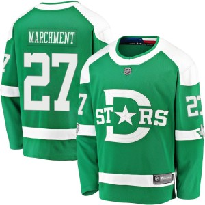 Mason Marchment Youth Fanatics Branded Dallas Stars Breakaway Green 2020 Winter Classic Player Jersey