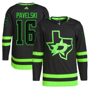 Joe Pavelski Men's Adidas Dallas Stars Authentic Black Alternate Primegreen Pro Jersey