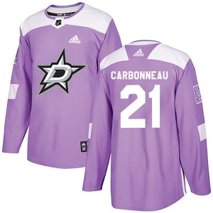 Guy Carbonneau Youth Adidas Dallas Stars Authentic Purple Fights Cancer Practice Jersey
