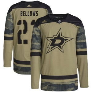 Brian Bellows Youth Adidas Dallas Stars Authentic Camo Military Appreciation Practice Jersey