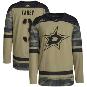 Chris Tanev Youth Adidas Dallas Stars Authentic Camo Military Appreciation Practice Jersey