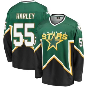Thomas Harley Men's Fanatics Branded Dallas Stars Premier Green/Black Breakaway Kelly Heritage Jersey