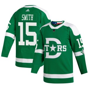 Craig Smith Men's Adidas Dallas Stars Authentic Green 2020 Winter Classic Player Jersey