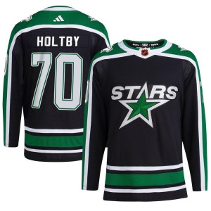 Braden Holtby Youth Adidas Dallas Stars Authentic Black Reverse Retro 2.0 Jersey