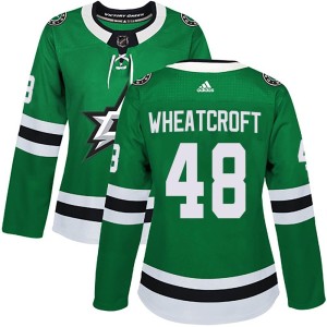 Chase Wheatcroft Women's Adidas Dallas Stars Authentic Green Home Jersey