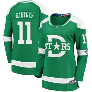 Mike Gartner Women's Fanatics Branded Dallas Stars Breakaway Green 2020 Winter Classic Jersey