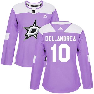 Ty Dellandrea Women's Adidas Dallas Stars Authentic Purple Fights Cancer Practice Jersey