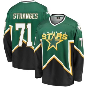 Antonio Stranges Youth Fanatics Branded Dallas Stars Premier Green/Black Breakaway Kelly Heritage Jersey