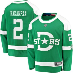Jani Hakanpaa Youth Fanatics Branded Dallas Stars Breakaway Green 2020 Winter Classic Player Jersey