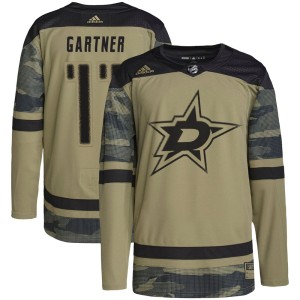 Mike Gartner Youth Adidas Dallas Stars Authentic Camo Military Appreciation Practice Jersey